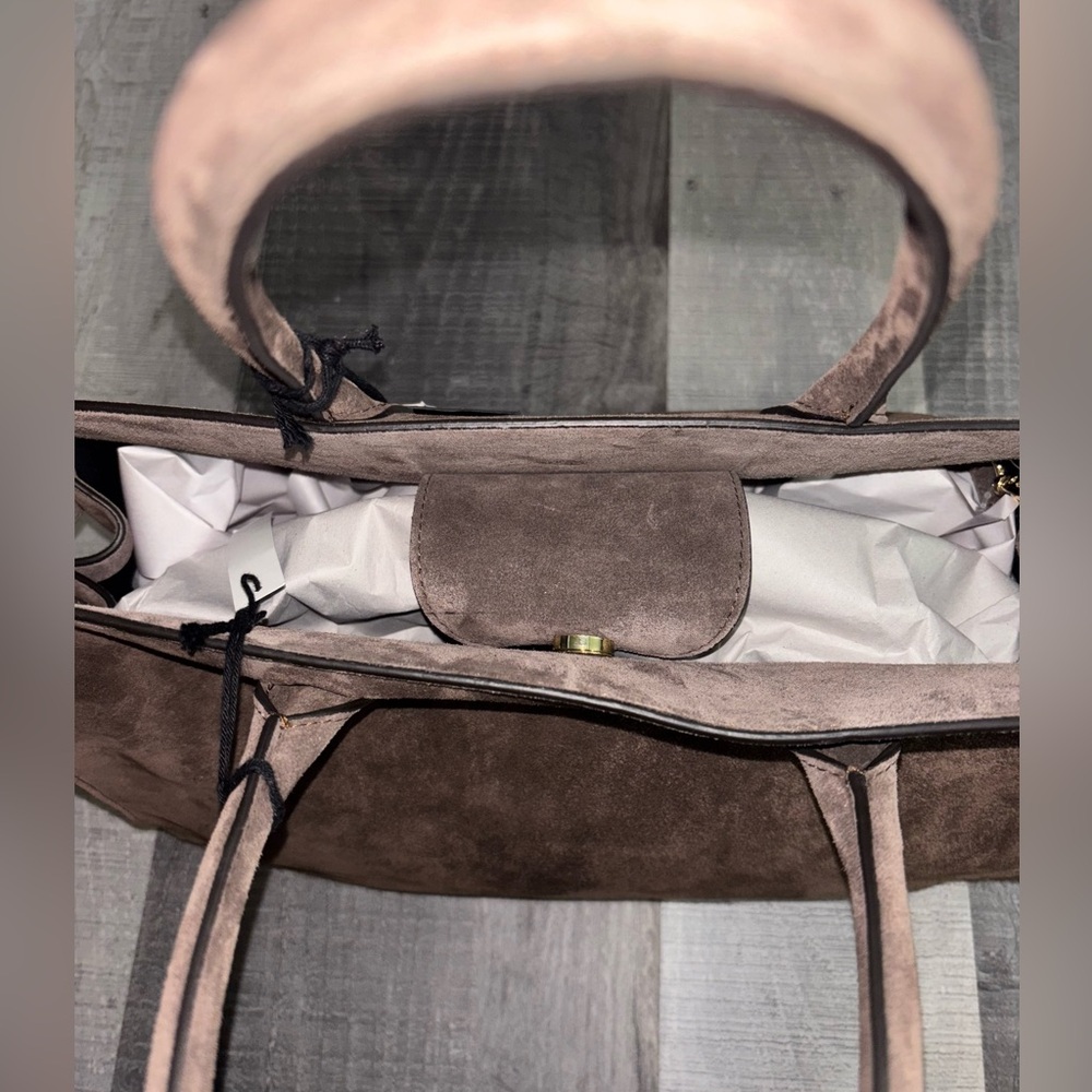 🤎NEW Claudia Firenze Margaux Style Bag In Suede - Picture 6 of 13